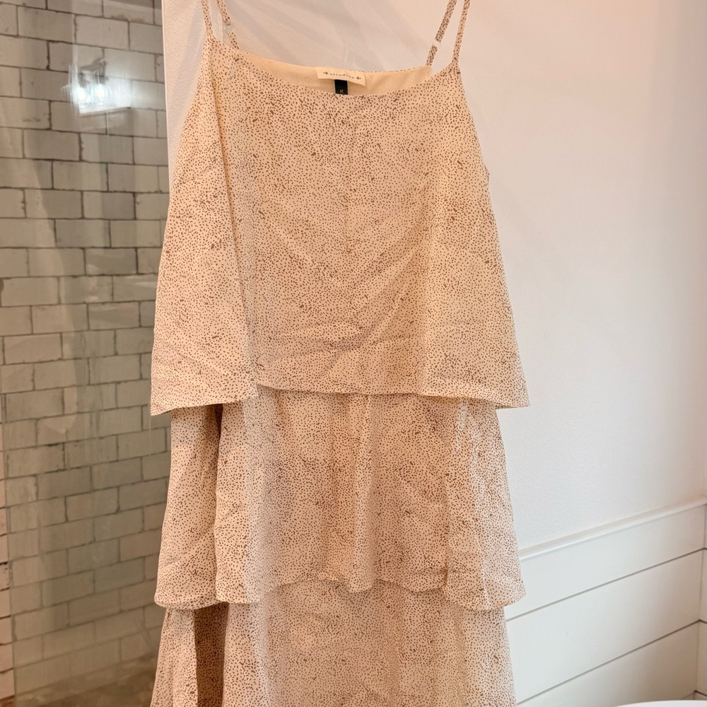 Elegant Cream Layered Dress